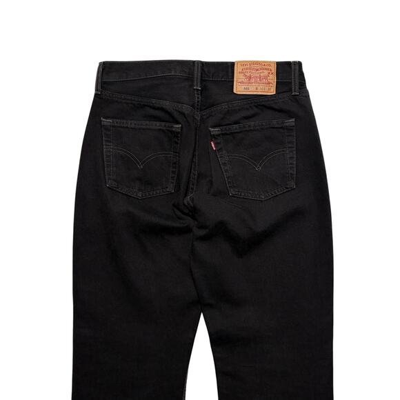 VTG 90s Levi's 501 Jeans Straight Leg Button Fly Black Made In USA 30x30 - Picture 5 of 8